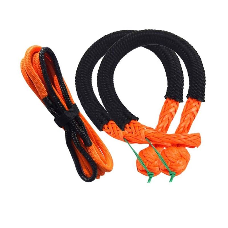 6mm * 80mm weiche Fesseln 12mm * 6m kinetisches Erholungsseil for ATV UTV SUV-Erholung Abschleppen Offroad-Teile Orange Farbe von MEIVIYA