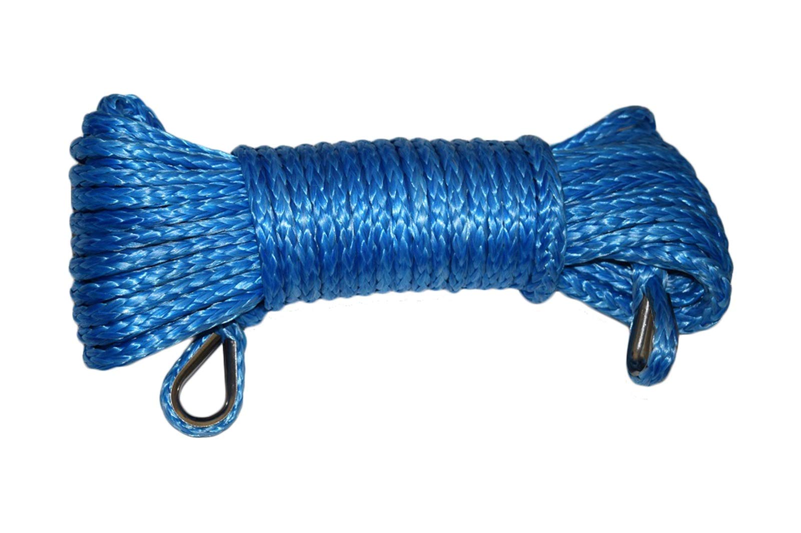 6mm ATV Winch Seilverlängerung Winch Verlängerungsseil for ATV/UTV Winch Recovery(Blue) von MEIVIYA