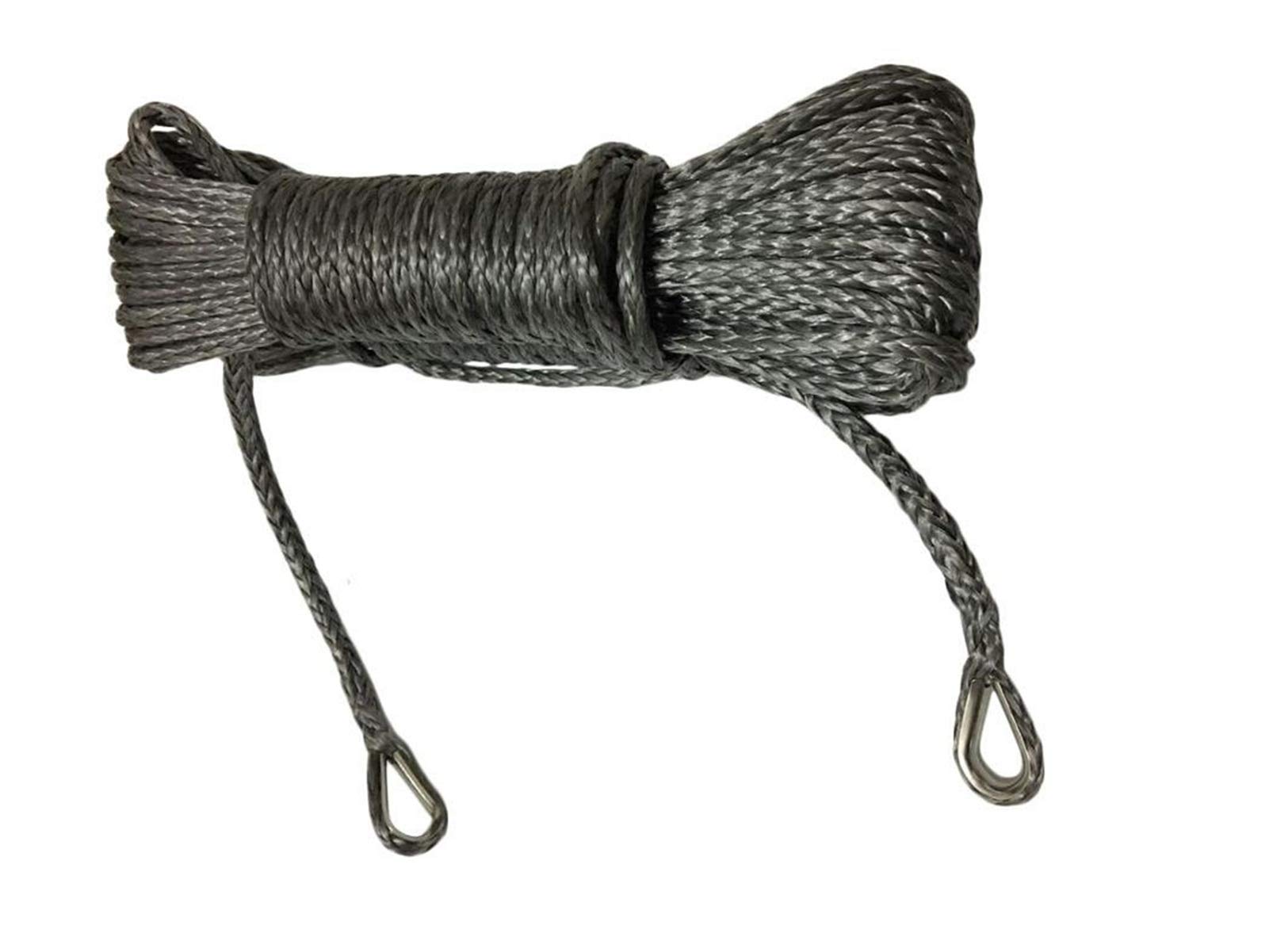 6mm ATV Winch Seilverlängerung Winch Verlängerungsseil for ATV/UTV Winch Recovery(Grey) von MEIVIYA