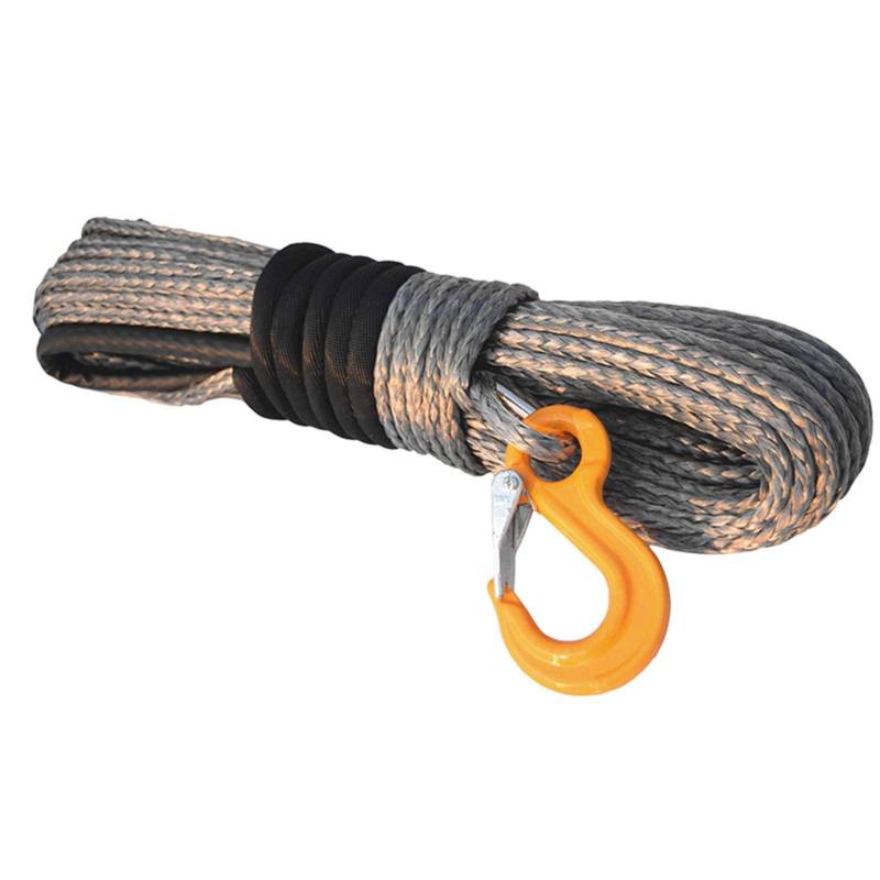 8mm * 30m ATV Winchkabel, Synthetisches Windenseil, Schleppseilauto for ATV UTV SUV OFN Racing(Gris) von MEIVIYA