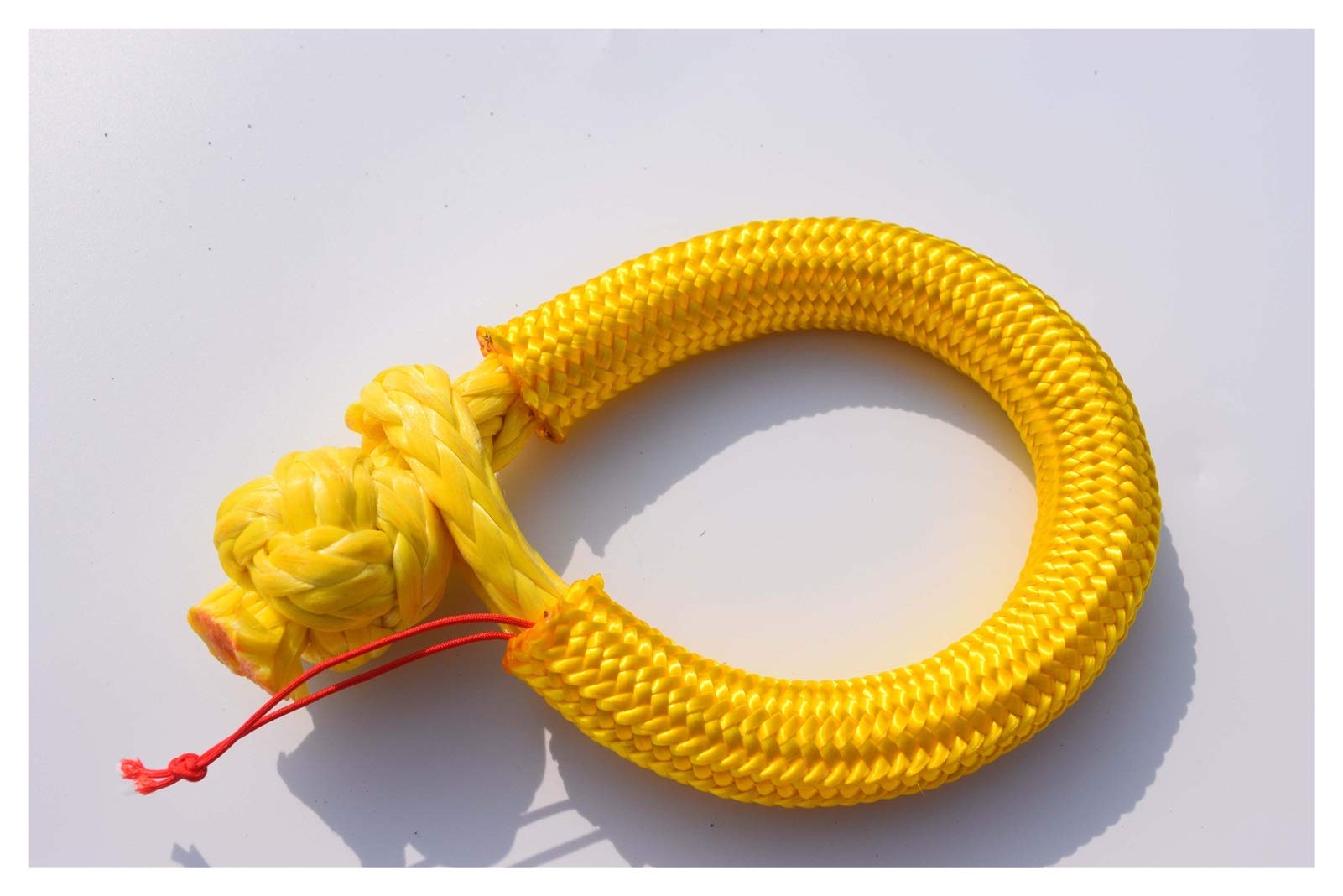 8mm * 80mm weiche Fesseln, Seilfessel for Offroad Cas UTV SUV, Uhmwpe-Fessel for Abschleppnetz(Yellow) von MEIVIYA