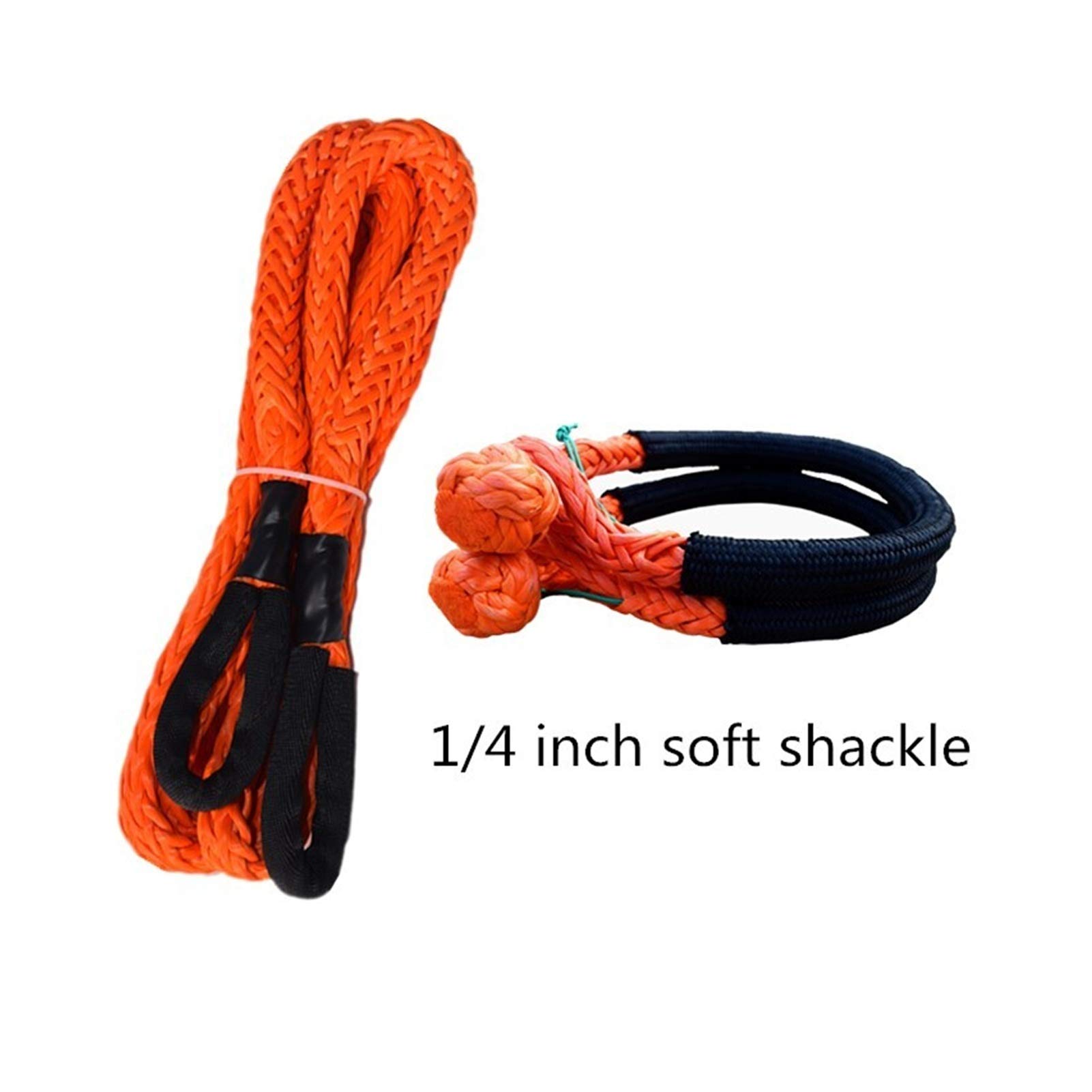 Auto-Abschleppseil Ersetzen Sie den Schleppgurt for ATV UTV-Fahrzeug-Fahrzeug-Erholung Abschleppen von 12mm 6m(Orange 12mmx6m) von MEIVIYA