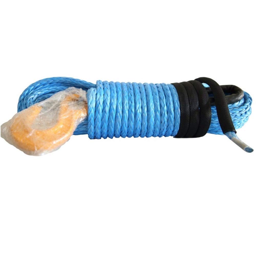 Blau 12mm * 30m Synthetischer Winde-Seilhaken mit 10 "ATV Hawse Fairlead, Spectra Winch-Kabel, Synthetisches Seil Blau 12mm * 30m Synthetischer Winde-Seilhaken mit 10 "ATV Hawse Fairlead, Spectra Winch-Kabel, Synthetisches Seil von MEIVIYA
