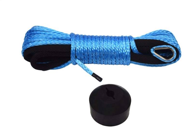 Blau 3/16 "* 50FT ATV ​​Winch Line Winch Hook Stopper, Synthetisches Windenkabel 5mm, Uhmwpe-Seil, Kevlar-Seil von MEIVIYA