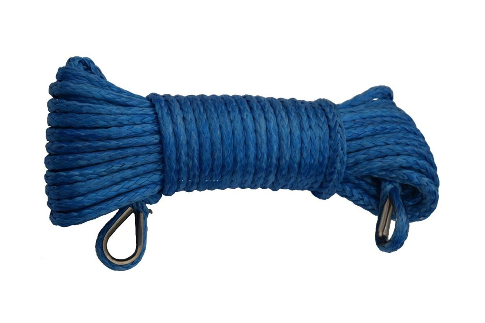 Blau 6mm * 15m ATV-Synthetisches Windenseil, Winde-Seilverlängerung mit 2 Fingerhütern, Geländeseil, Windenkabel Blau 6mm * 15m ATV-Synthetisches Windenseil, Winde-Seilverlängerung mit 2 Fingerhütern, Geländeseil, Windenkabel von MEIVIYA
