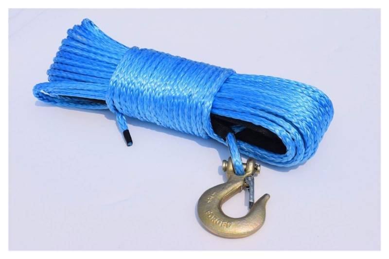 Blau 6mm * 24m Winde Seil mit Haken, synthetisch Windekabel, abseits der Straßenseil, Windelinie 6mm, Bootswindekabel von MEIVIYA