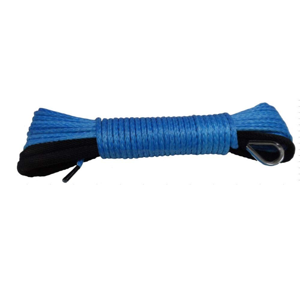 Blaue 5mm * 15 m ATV Winch Line mit 4000 lbs schwarzer Hawse Fairlead, Synthetisches Windenseilkabel abseits des Straßenseils Blaue 5mm * 15 m ATV Winch Line mit 4000 lbs schwarzer Hawse Fairlead, Synthetisches Windenseilkabel abseits des Straßenseils von MEIVIYA