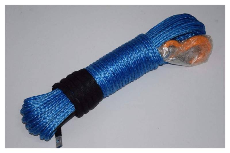 Blaues 8mm * 30m Synthetisches Windenseil, Schleppseil, Uhmwpe-Seil, Winde-Seilverlängerung, Winklierlinie von MEIVIYA