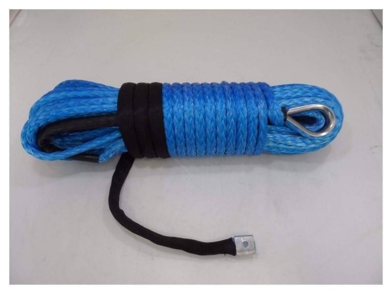 Blue 12mm * 30m Synthetisches Seil, Geländeseil, Spektrenseil, Synthetisches Windenseil, ATV Winch Zubehör von MEIVIYA