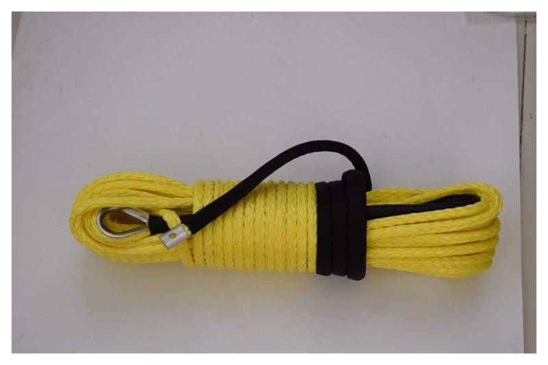 Gelb 3/8 "* 100ft Synthetisches Windenseil, Ersatzwindekabel, 3/8" Off-Straßenseil, Synthetisches Seil von MEIVIYA