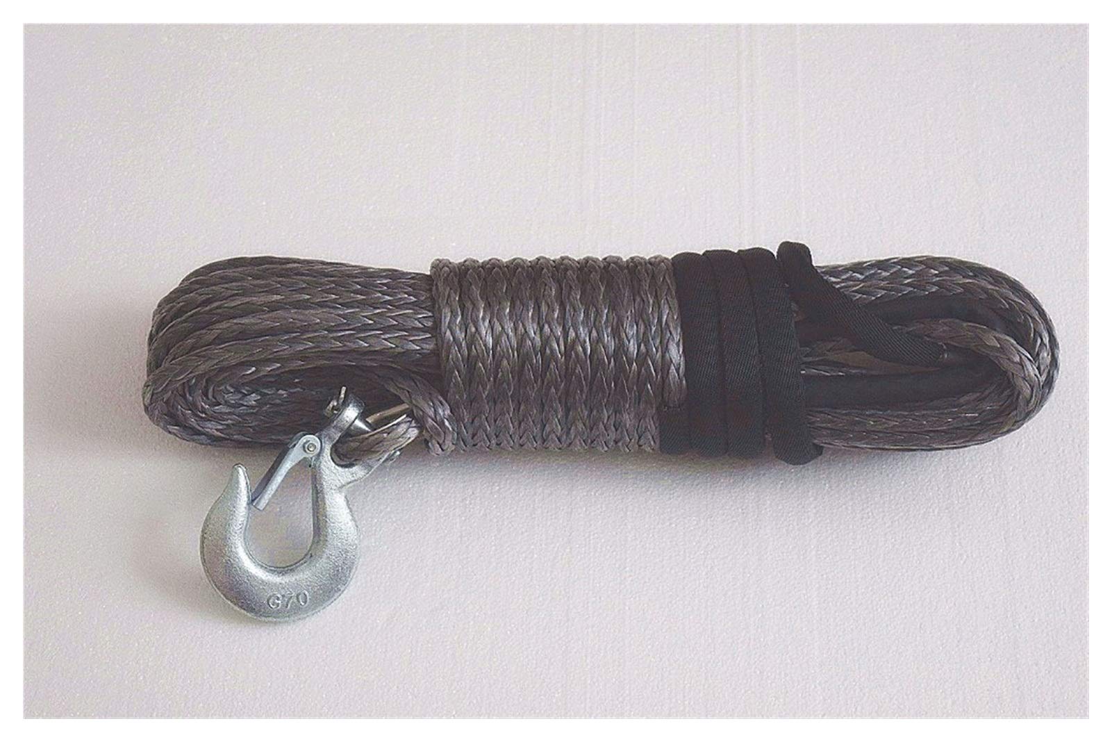 Grau 3/8 "* 100ft Synthetisches Seil, Ersatzwindekabel, 3/8" AUS RAUSTROAD Seil, Spektrenseil, Abschleppseil Grau 3/8 "* 100ft Synthetisches Seil, Ersatzwindekabel, 3/8" AUS RAUSTROAD Seil, Spektrenseil, Abschleppseil von MEIVIYA