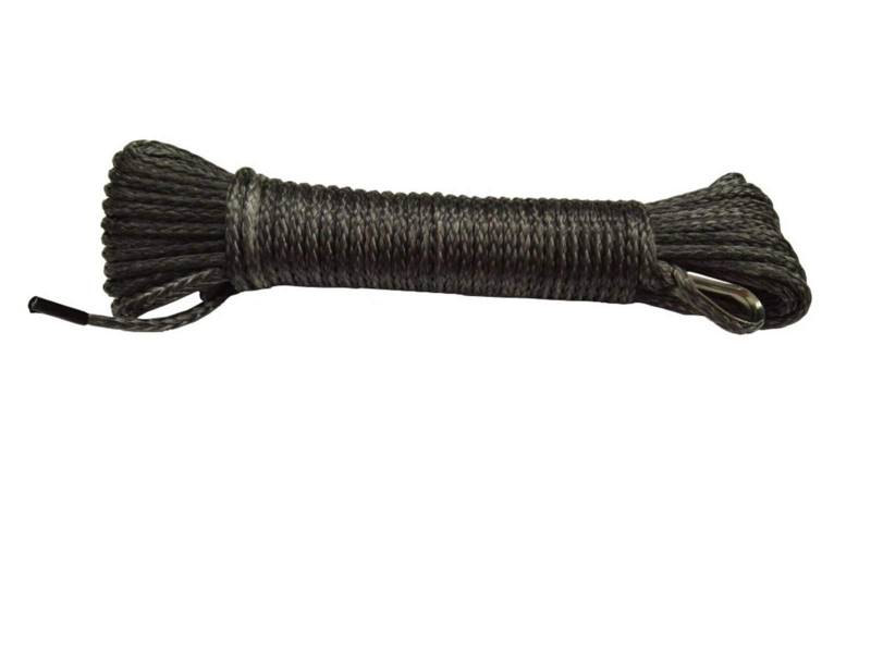 Grau 4mm * 15m Synthetisches Windenseil, Off-Road UHMWPE Synthetische Zug- Windeseil mit Fingerhut, ATV Winchkabel von MEIVIYA