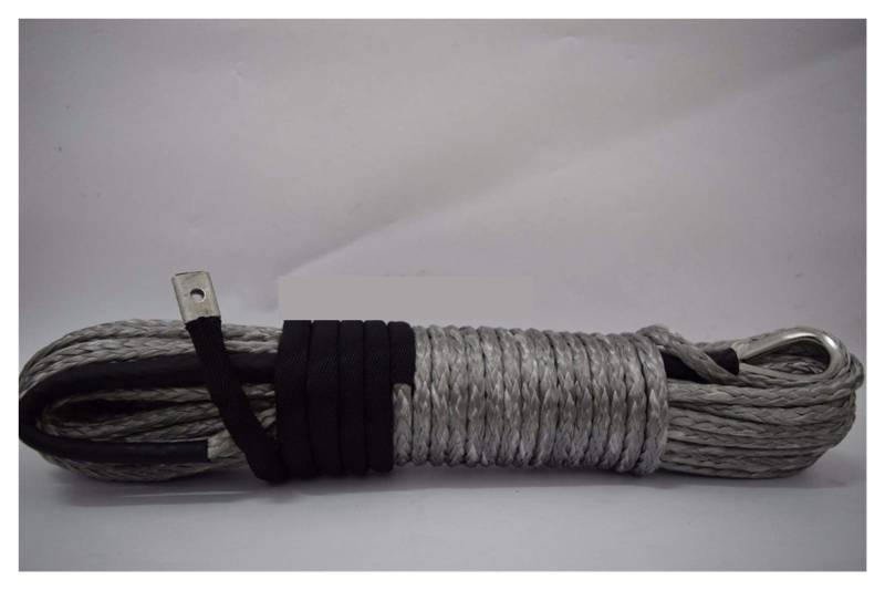 Grau 5/16 "* 100ft Synthetisches Seil, Spectra Winch Seil, Ersatzwindekabel, AFF Road Seil von MEIVIYA