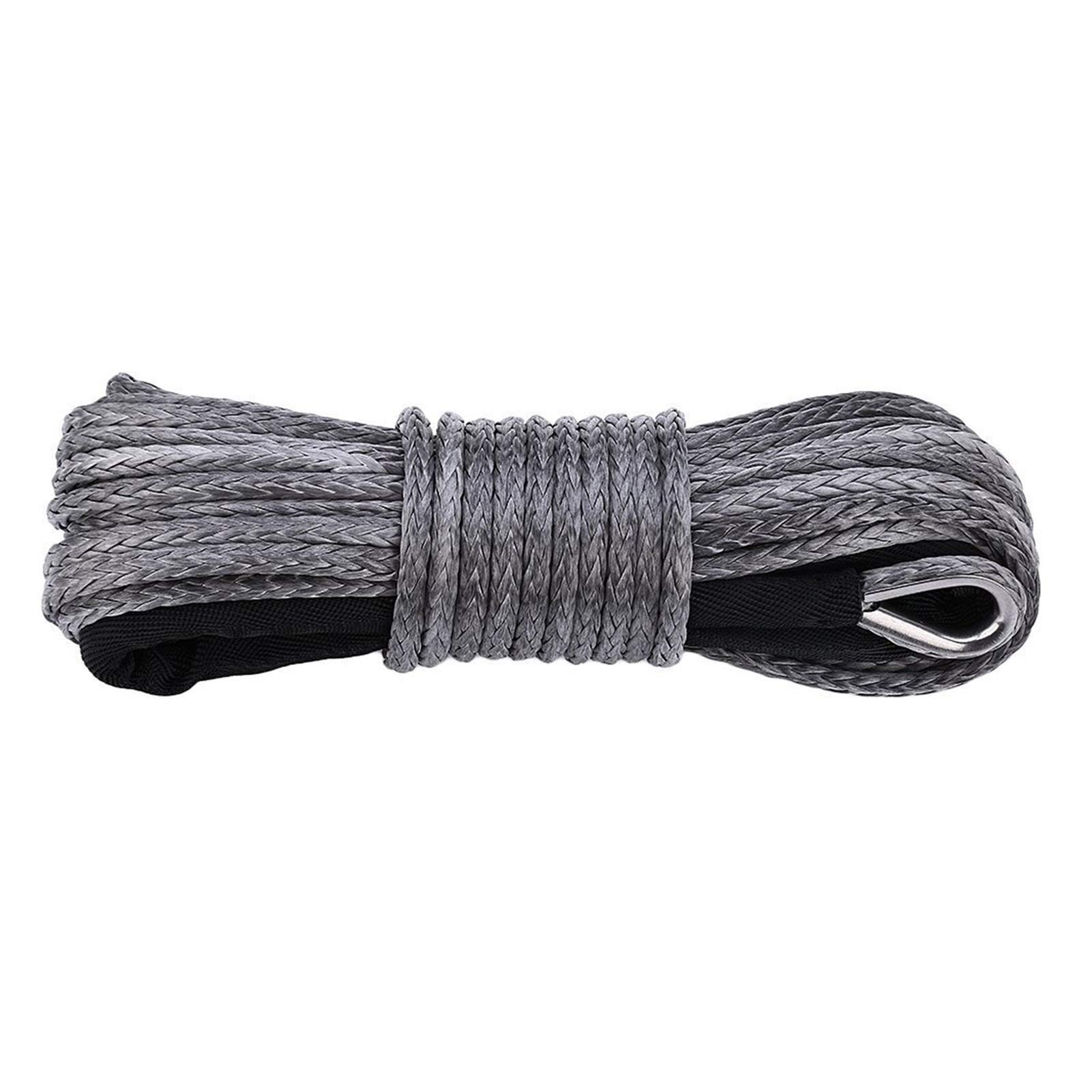 Grau 6mm * 15m Synthetisches Windenseil, Windelinie 6mm, 4x4 Off-Road Repalcement Winch-Kabel, LKW-Schleppkabel Grau 6mm * 15m Synthetisches Windenseil, Windelinie 6mm, 4x4 Off-Road Repalcement Winch-Kabel, LKW-Schleppkabel von MEIVIYA