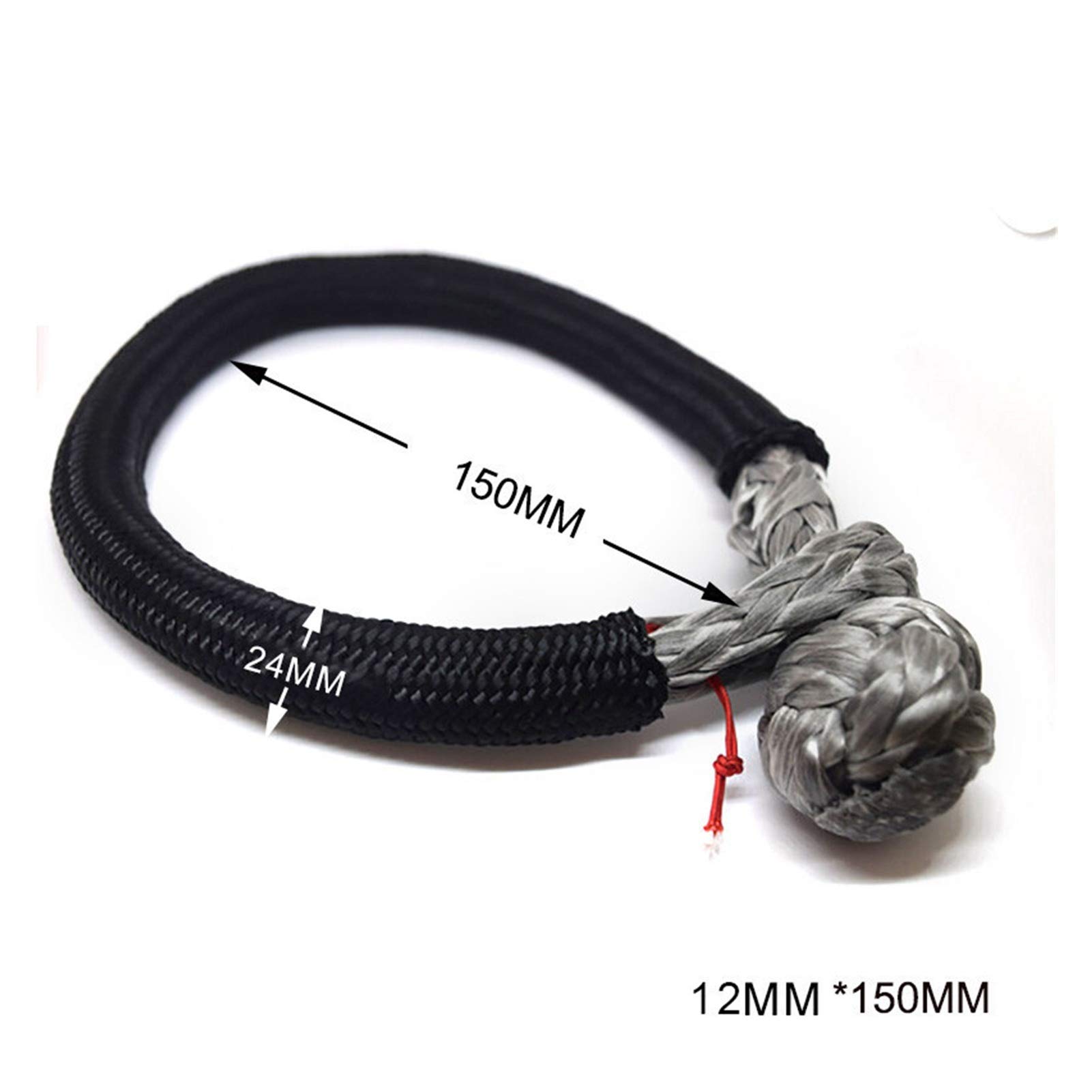 Graue 12mm * 150mm weiche Schäkel, Uhmwpe Winch-Schäkel for Offroad, LKW, synthetischer Seilbackel Graue 12mm * 150mm weiche Schäkel, Uhmwpe Winch-Schäkel for Offroad, LKW, synthetischer Seilbackel von MEIVIYA