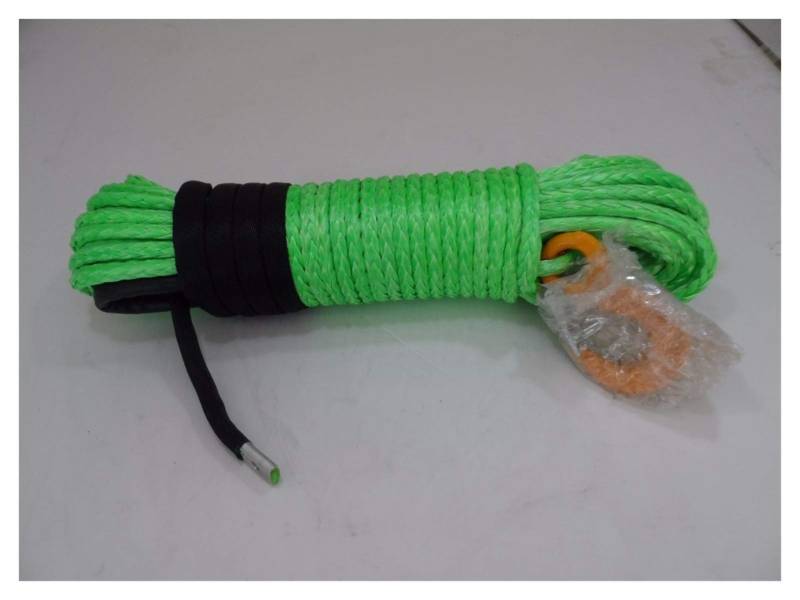 Grün 10mm * 30m Spectra Winch Seil, Synthetisches Seil, 3/8 x 100 Windekabel, Off Road Seil von MEIVIYA