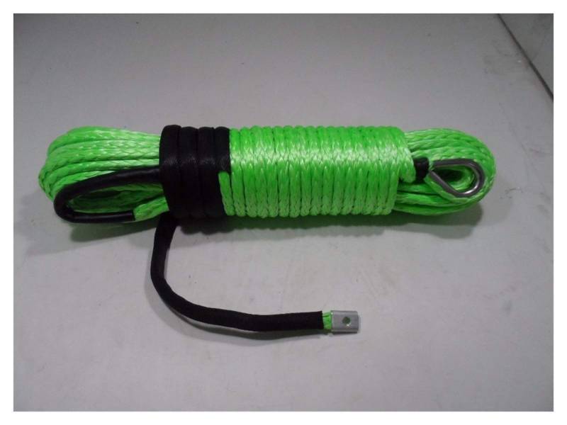 Grün 11mm * 30m Winde Seil, 7/16 "Ersatz synthetischer Windenseil, Bootswindekabel, Schleppseil von MEIVIYA