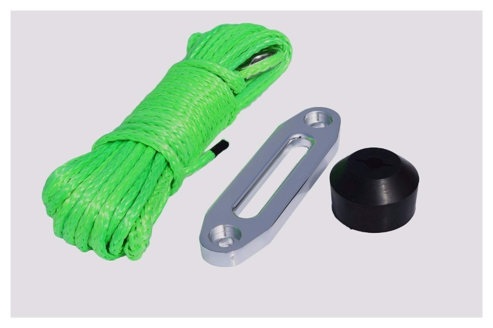 Grün 6mm * 15m Spectra Winch Seil 4500 lbs Winde Fairlead und Winch Stopper, ATV Winchkabel, Off Road Seil hinzufügen Grün 6mm * 15m Spectra Winch Seil 4500 lbs Winde Fairlead und Winch Stopper, ATV Winchkabel, Off Road Seil hinzufügen von MEIVIYA