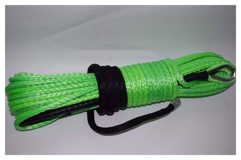 Grün 8mm * 30m Synthetisches Windenseil, AFF Road Seil, ATV Winchkabel, Bootswindeseil von MEIVIYA