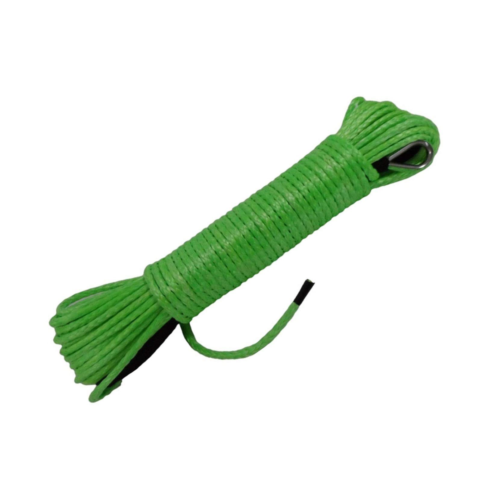 Grüne 5mm * 15m ATV Winchkabel mit 4000lbs Schwarzer Hawse Fairlead, Synthetisches Windenseil, 3/16 "Winch-Linie, Bootswindeseil Grüne 5mm * 15m ATV Winchkabel mit 4000lbs Schwarzer Hawse Fairlead, Synthetisches Windenseil, 3/16 "Winch-Linie, Bootswindeseil von MEIVIYA