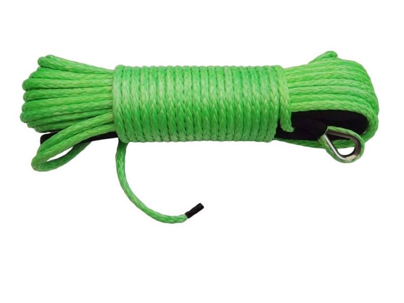 Grüne 6mm * 24m Synthetisches Windenkabel, UTV Winch Line Kabelverlängerung Winde, Plasmaseil von MEIVIYA