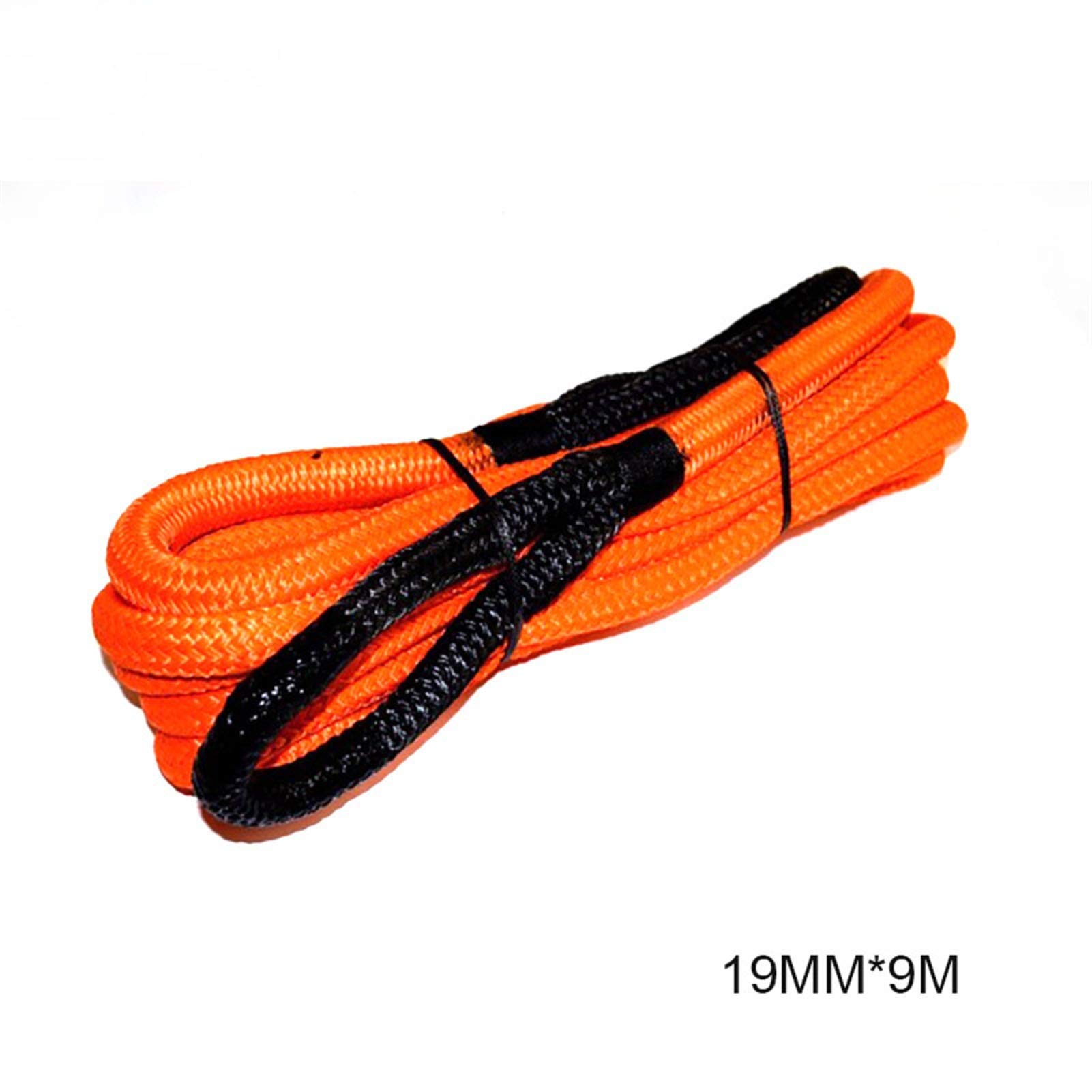 Kinetisches Seil, Rückgewinnungsseil, doppelt geflochtenes Nylon-Energieseil(19mm 9m orange) von MEIVIYA