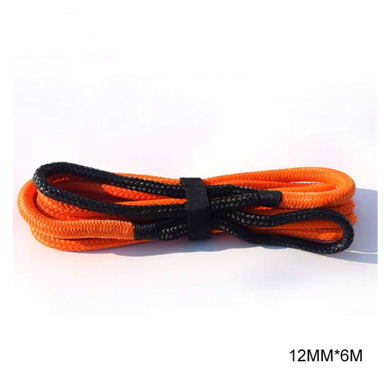 Kinetisches Seil, doppelt geflochtenes Erholungsseil, Energieseil(Orange 12mm 6m) von MEIVIYA