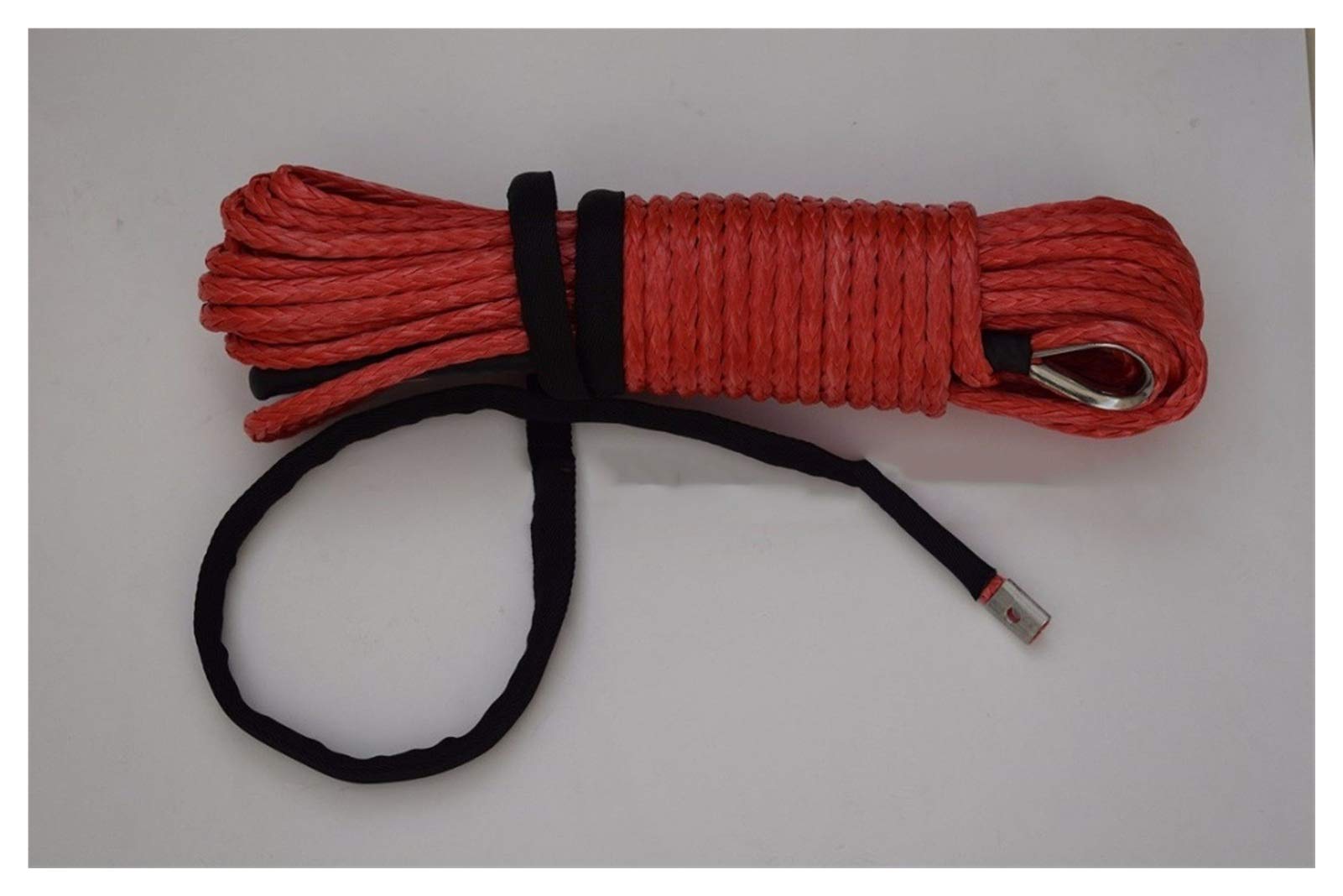 Rot 3/8 "* 100ft Synthetisches Seil, Synthetisches Windenkabel, 3/8" AUS RESSESS SIST, Timing Sime Rot 3/8 "* 100ft Synthetisches Seil, Synthetisches Windenkabel, 3/8" AUS RESSESS SIST, Timing Sime von MEIVIYA
