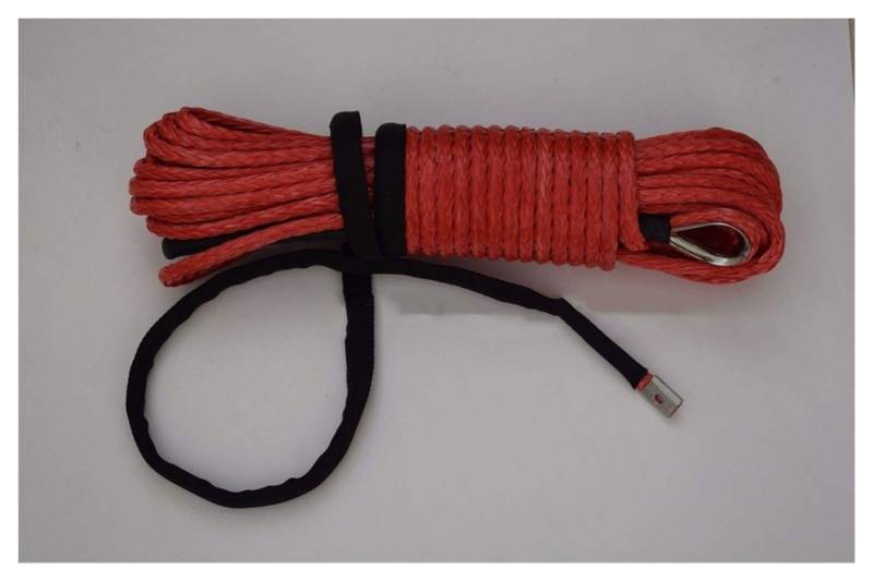 Rot 3/8 "* 100ft Synthetisches Seil, Synthetisches Windenkabel, 3/8" AUS RESSESS SIST, Timing Sime von MEIVIYA