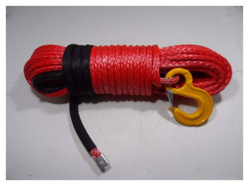 Rotes 12mm * 30m Synthetisches Windenseil, Windenkabel, Windenseil 12mm, Plasmawinchseil von MEIVIYA