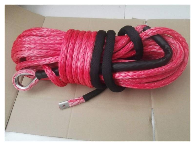 Rotes 16mm * 28m Synthetisches Windenseil, Uhmwpe-Seil for elektrische Winde, Plasmawinchseil, ATV-Winch-Linie von MEIVIYA