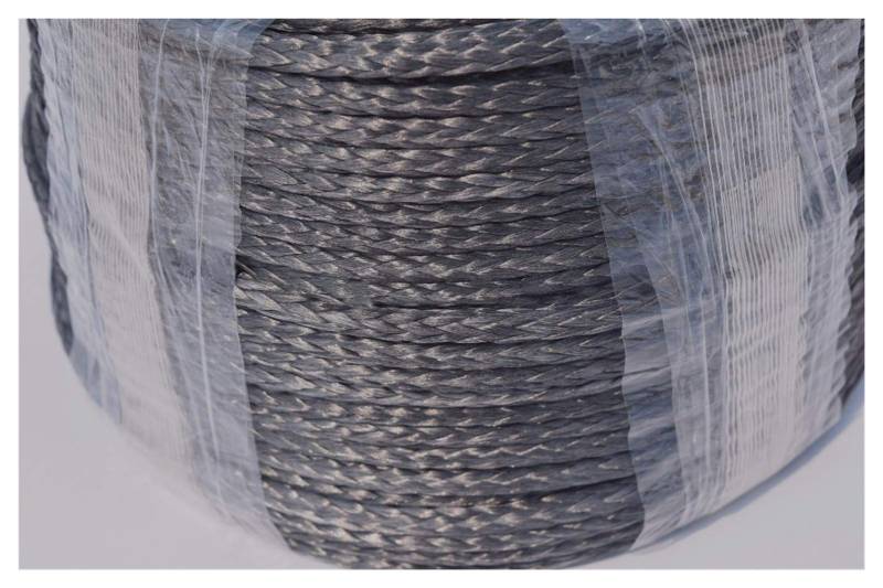 Schwarz 5mm * 100m Synthetisches Seil, Bootswindekabel, Spektrenseil, ATV UTV Off-Road-Seil. TWOW-Kabel von MEIVIYA