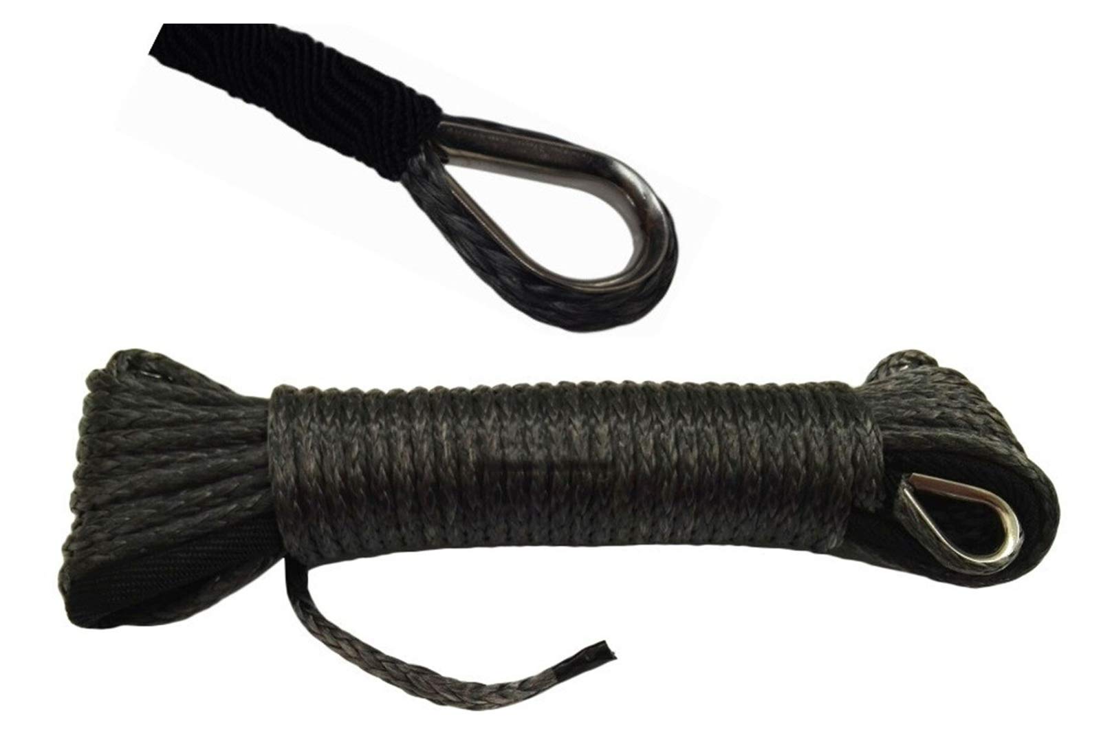 Schwarz 5mm * 15m ATV Winch Line, Synthetisches Windenkabel, ATV Winch Relay, UTV Winch Zubehör Schwarz 5mm * 15m ATV Winch Line, Synthetisches Windenkabel, ATV Winch Relay, UTV Winch Zubehör von MEIVIYA