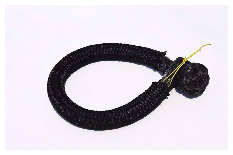 Schwarz 9mm * 80mm Weiche Fesseln, ATV-Windefessel mit Hülse, Uhmwpe-Schäkel for Yacht von MEIVIYA