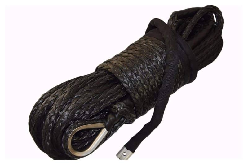 Schwarzes 12mm * 30m Synthetisches Seil, Windeseil 12mm, Seil for ATV-Winde-Accessars, Plasma-Winde-Seil von MEIVIYA