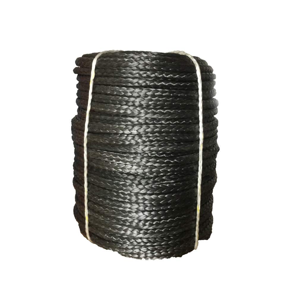 Synthetisches Windenseilkabel-Kit 14mm x 100 Meter Plasmaseil Synthetisches Windenseil for ATV/UTV(Noir) von MEIVIYA