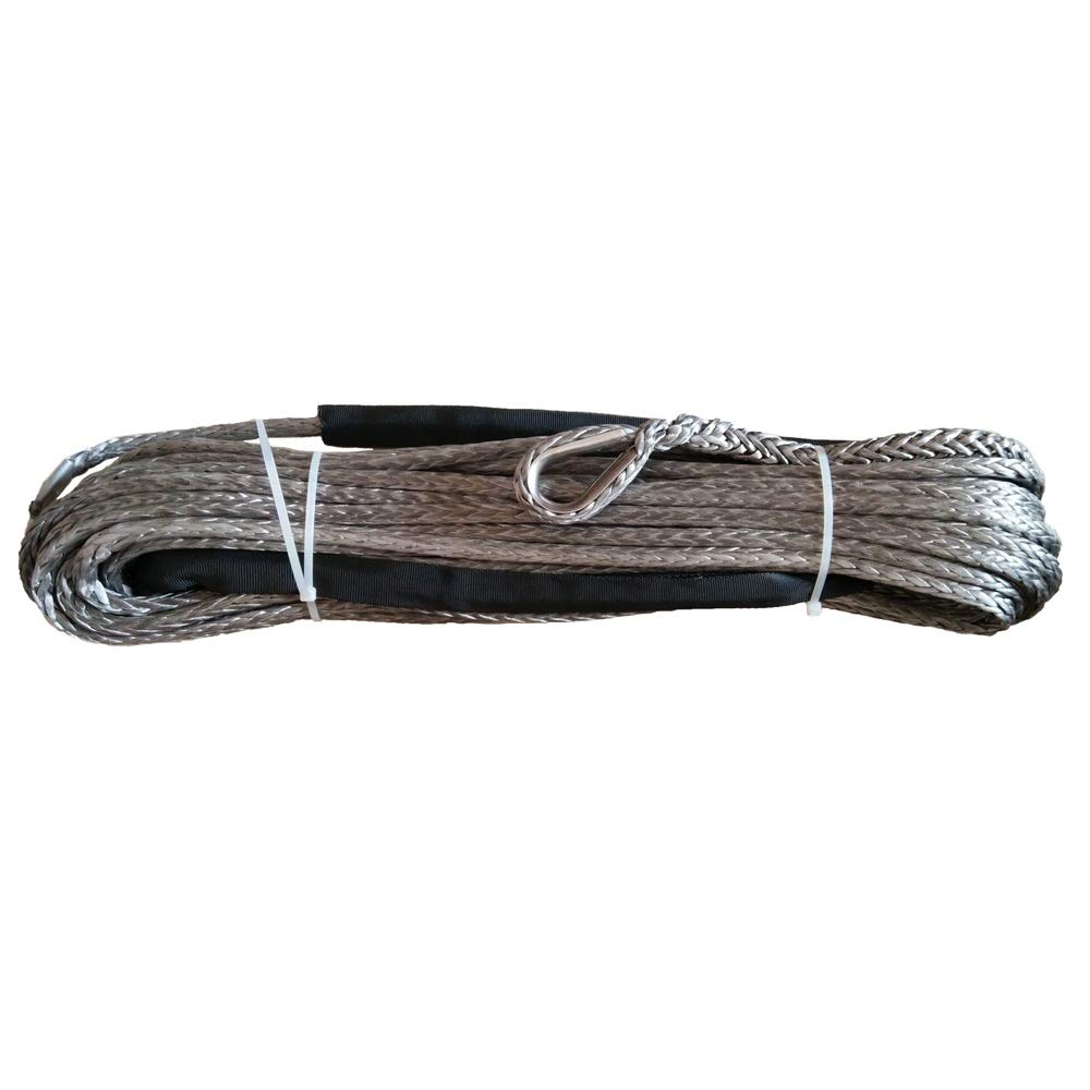 Synthetisches Windenseilkabel-Kit 6 Stück 10mm x 30m Synthetische Windelinie Kabelseil mit Scheide (ATV UTV 4x4 4wd Offroad)(Rood) von MEIVIYA