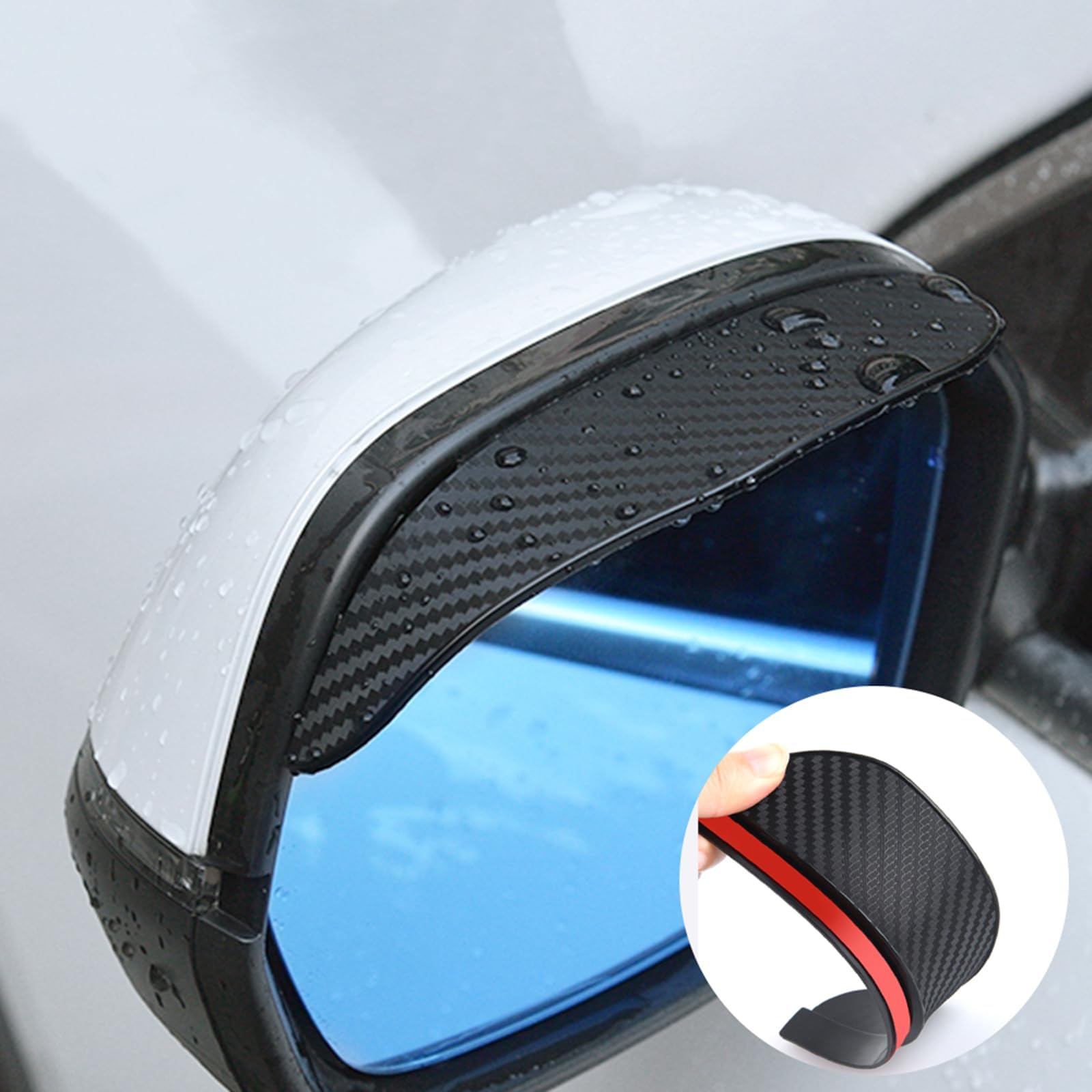 2 Stück Seitenspiegel Regenschutz für Abarth 500 2008-2015, Auto Spiegel Schutz Rückspiegel Regenschutz Kohlefaser Körnung Regen Augenbrauen 2 Stück Seitenspiegel Regenschutz für Abarth 500 2008-2015, Auto Spiegel Schutz Rückspiegel Regenschutz Kohlefaser Körnung Regen Augenbrauen von MEIYANFA