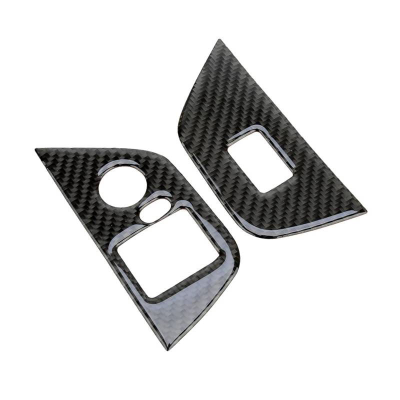 MEIZIYU 1 paar Auto Tür Fensterheber Schalter Abdeckungen Borte Fit for BMW Z4 E85 2003-2008 LHD Schwarz Carbon Faser Fensterschalter-Bedienfeld von MEIZIYU