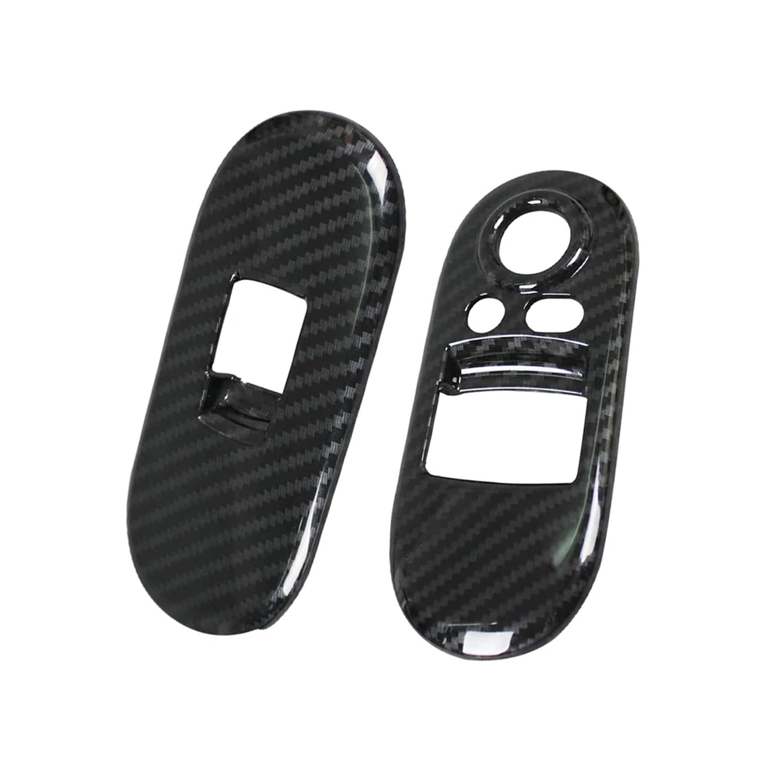 MEIZIYU 2 stücke Auto Fensterheber Schalter Abdeckung Borte Fit for BMW MINI Cooper F55 F56 2014-2019 Carbon Fiber Control panel Fensterschalter-Bedienfeld von MEIZIYU