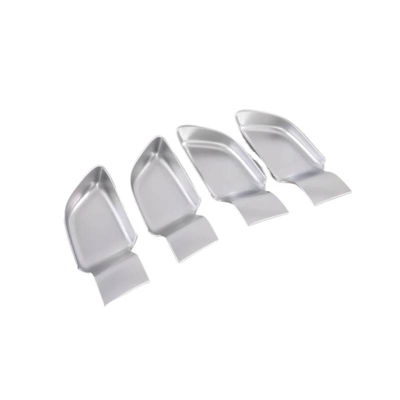 MEIZIYU 4 Teile/satz Innere Türgriff Schüssel Abdeckung Trim, Passend for Hyundai, sonata 2020 ABS Carbon Fiber Protector Auto Aufkleber Styling Zubehör Fensterschalterrahmenverkleidung(Silver) von MEIZIYU