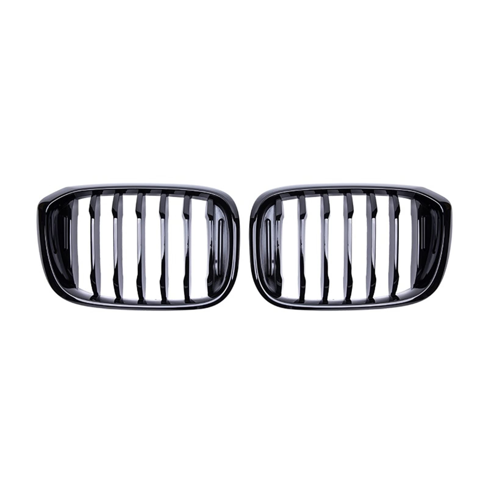 MEIZIYU ABS Auto Auto Fronthaube Gitter Stoßstange Grill Racing Grills Fit for X3 X4 G01 G02 G08 2018-2020 Stoßstangengitter für die Frontpartie(Gloss Black) von MEIZIYU