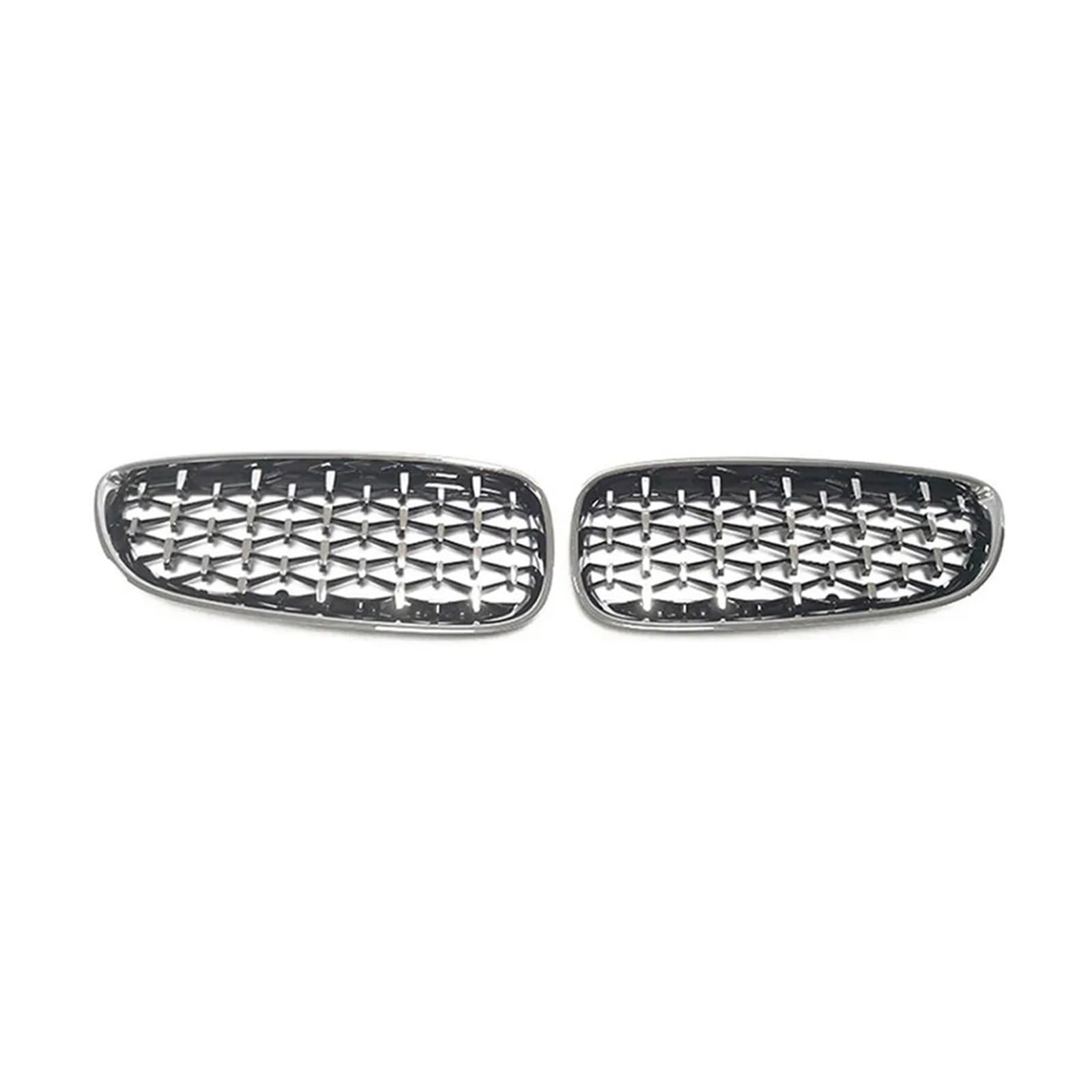 MEIZIYU ABS-Diamantgrill, Auto-Frontstoßstangengrill, Racing-Grills, passend for Z4 E89 2009–2016 Stoßstangengitter für die Frontpartie(Full Silver) von MEIZIYU