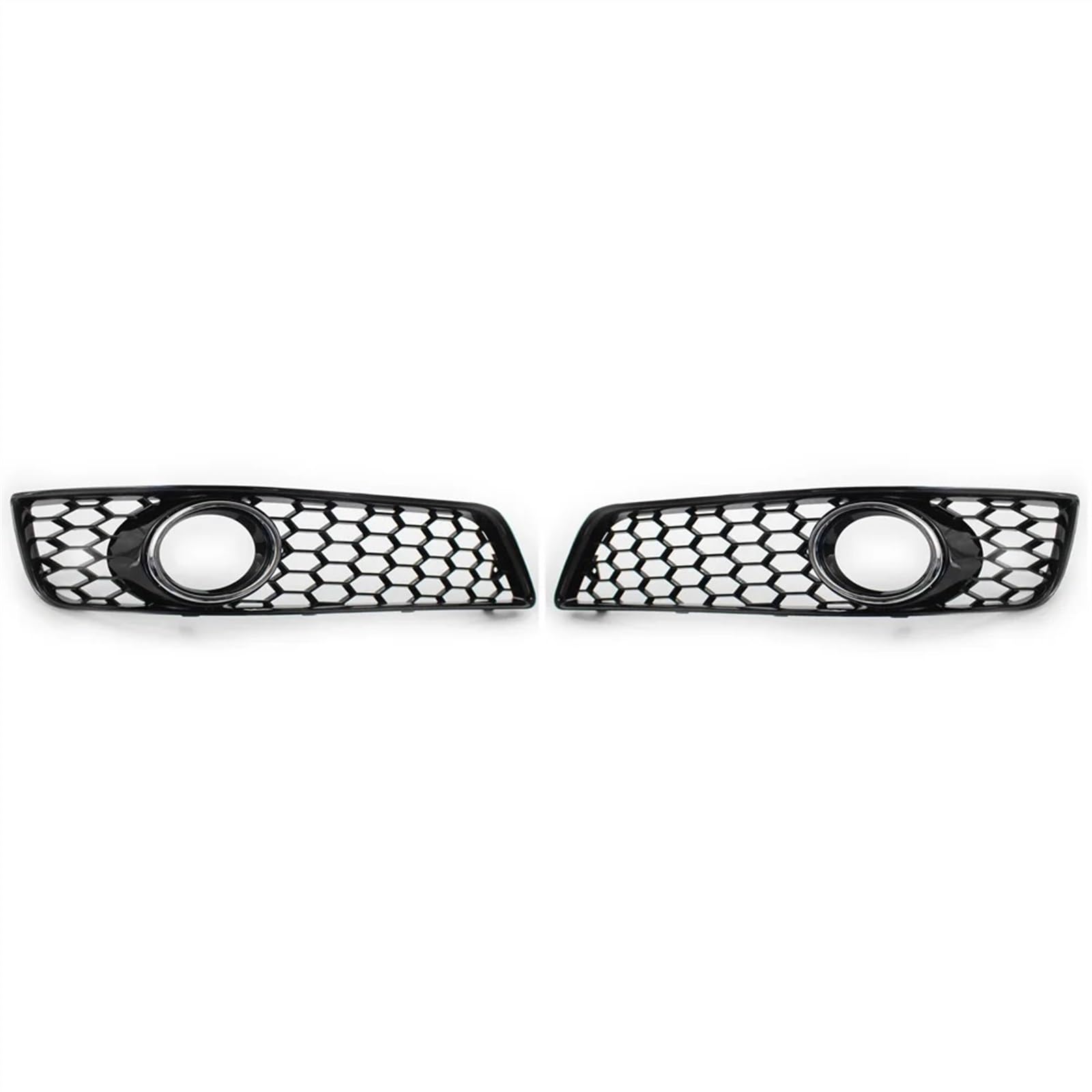 MEIZIYU Auto-Front-Nebelscheinwerfer-Grill-Abdeckungs-Ordnung, Wabengrill, passend for A3 8P 2009–2013 Stoßstangengitter für die Frontpartie(Chrome black) von MEIZIYU