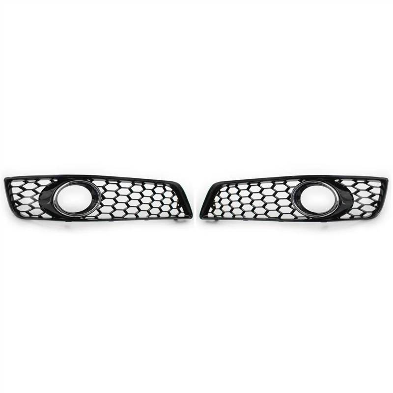 MEIZIYU Auto-Front-Nebelscheinwerfer-Grill-Abdeckungs-Ordnung, Wabengrill, passend for A3 8P 2009–2013 Stoßstangengitter für die Frontpartie(Chrome black) von MEIZIYU