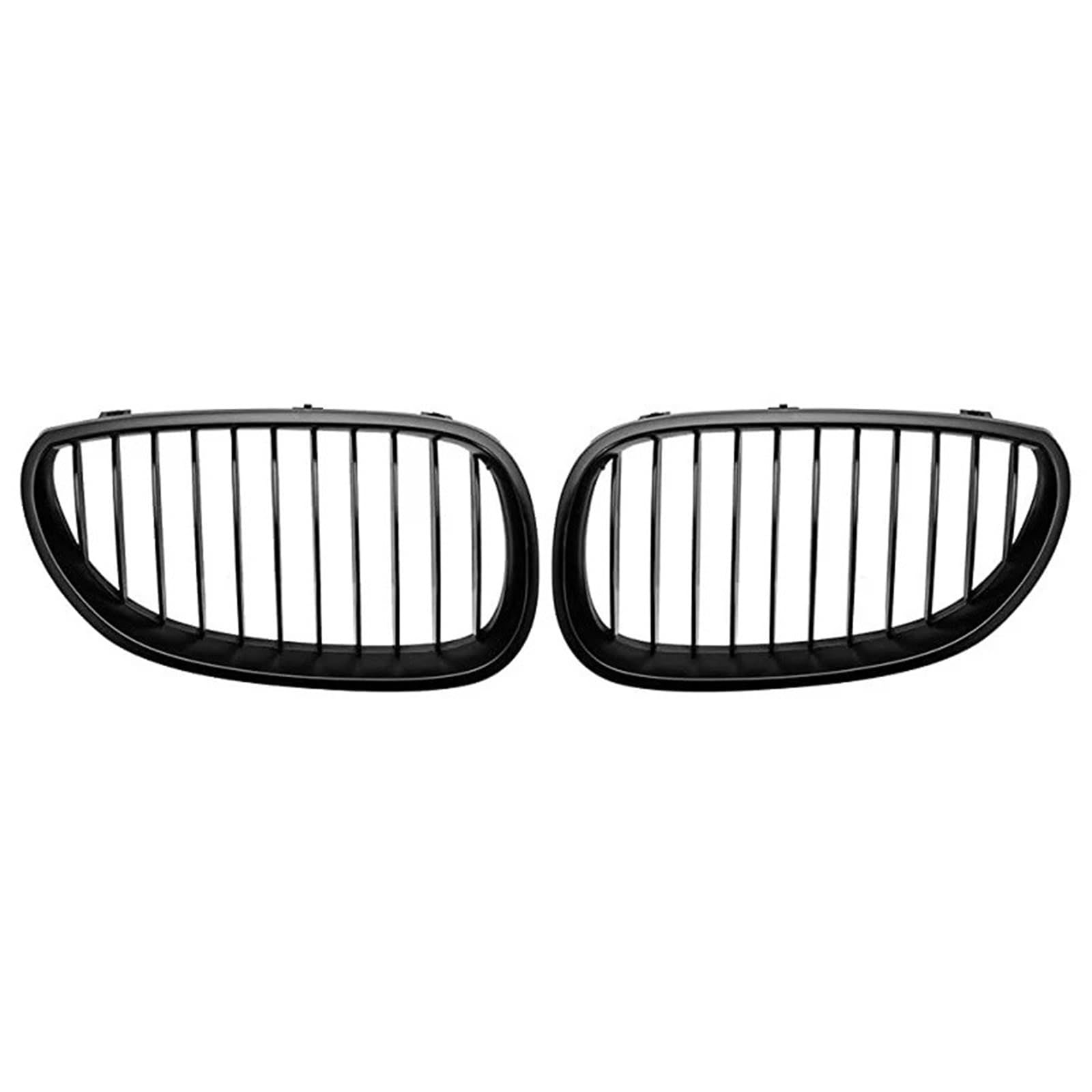 MEIZIYU Auto-Frontgrill, Renngrill, Einzellamellengrill, passend for 5er E60 E61 M5 520I 535I 550I 2004–2009 Stoßstangengitter für die Frontpartie(Matte Black) von MEIZIYU