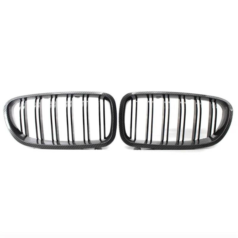 MEIZIYU Auto-Frontgrill, breiter Kühlergrill, passend for 5er F10 F11 520d 530d 540i 528i 535i M5 Frontstoßstangengrill Stoßstangengitter für die Frontpartie(Carbon fiber) von MEIZIYU