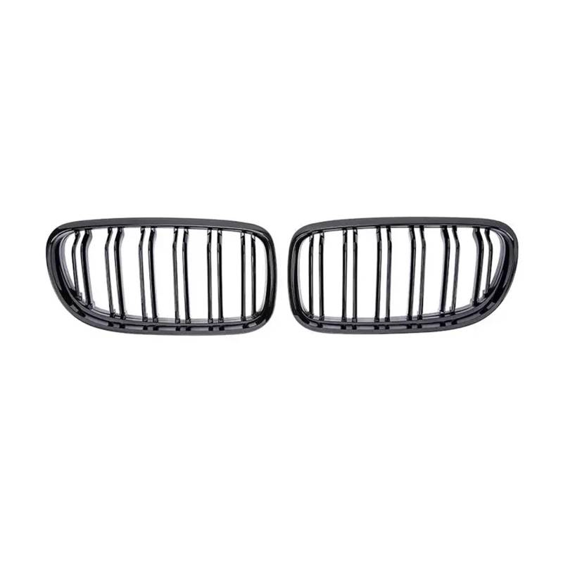 MEIZIYU Auto-Frontgrill, passend for 3er-Serie, E90 E91 LCi 320i 318i 325i 2009–2012, Renngrills, Autozubehör, Doppellamellengrill Stoßstangengitter für die Frontpartie von MEIZIYU