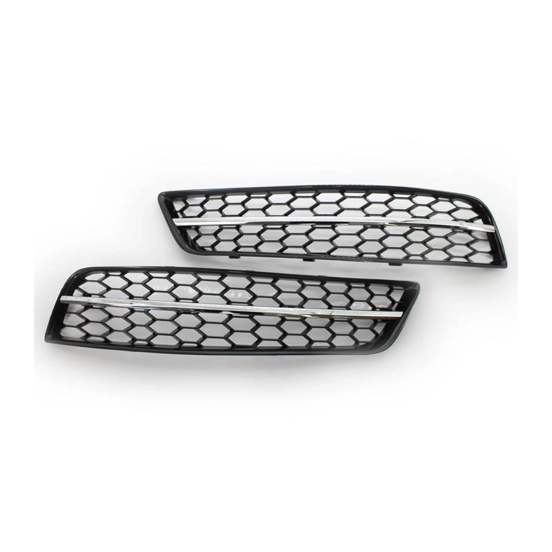 MEIZIYU Auto-Frontgrill, passend for A3, 8P 2009–2013, Chrom-Schwarz-Abdeckung, Wabengrill, Nebelscheinwerfer Stoßstangengitter für die Frontpartie(Chrome black) von MEIZIYU