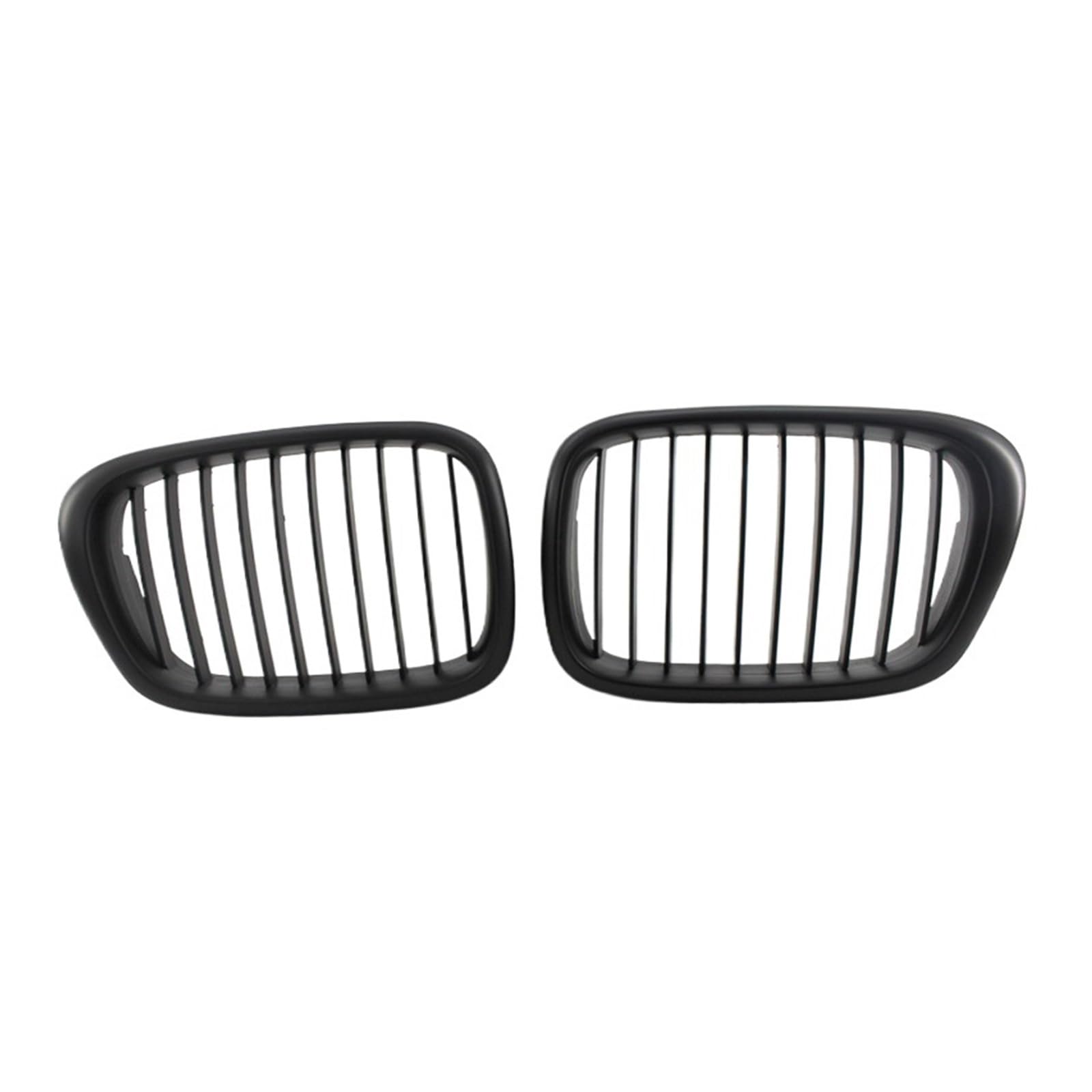 MEIZIYU Auto-Frontgrill, passend for E39 5er 1999–2003, einzeilige Auto-ABS-Gitter, Stoßstangenhaubengrill, Renngrills Stoßstangengitter für die Frontpartie(Matte Black) von MEIZIYU
